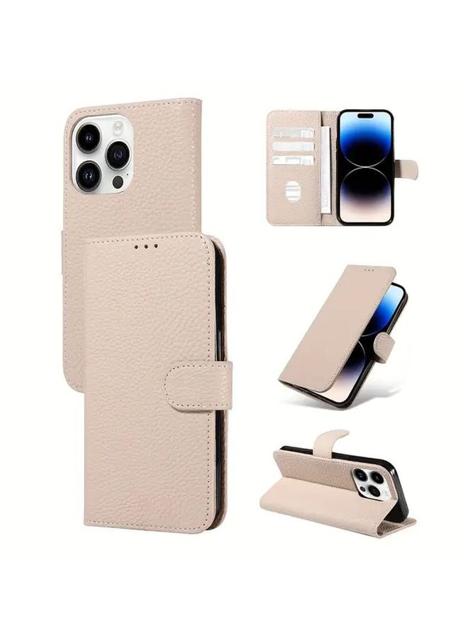Samsung Galaxy S21 Plus 5G Black Lychee Pattern Faux Leather Wallet Phone Case - Image 2